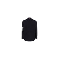 Thom Browne Blue Wool Oves Aries Dress Shirt