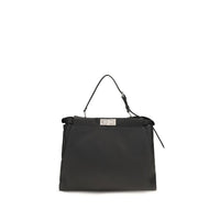 Fendi Black Calf Leather Bos Taurus Shoulder Bag