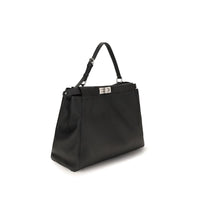 Fendi Black Calf Leather Bos Taurus Shoulder Bag