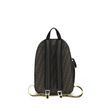 Fendi Brown Polyester Backpack