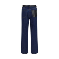 Agolde Blue Recycled Cotton Straight-Leg Jeans