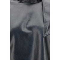 Agolde Black Recycled Leather Shirt