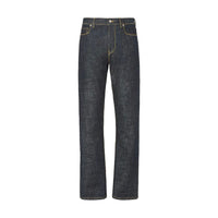 Fendi Blue Cotton Slim Fit Jeans