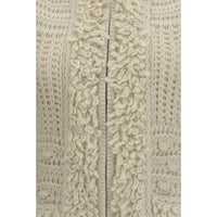 Fendi White Wool Oves Aries Sleeveless Jacket