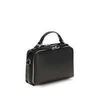 Fendi Black Calf Leather Bos Taurus Shoulder Bag