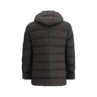 MooRER Black Polyamide Full-Length Jacket