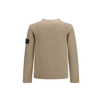 Stone Island Beige Wool Oves Aries Sweatshirt