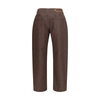 Jacquemus Brown Polyester Straight-Leg Jeans