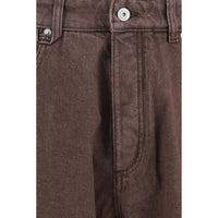 Jacquemus Brown Polyester Straight-Leg Jeans