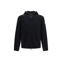 Moncler Black Wool Oves Aries Hoodie