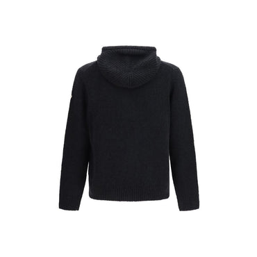 Moncler Black Wool Oves Aries Hoodie