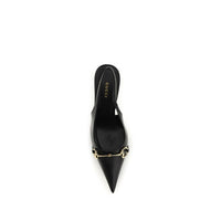 Gucci Black Calf Leather Bos Taurus High Heel Pumps