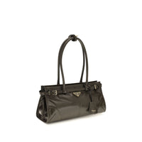 Prada Black Calf Leather Bos Taurus Handbag