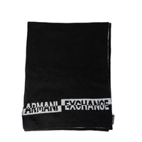 Armani Exchange Black Marabou Scarf
