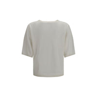 Brunello Cucinelli White Cashmere Sweatshirt