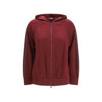 Brunello Cucinelli Bordeaux Cotton Sweatshirt