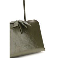 The Attico Bicolor Calf Leather Bos Taurus Shoulder Bag