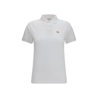 Maison Kitsuné White Cotton Polo Shirt