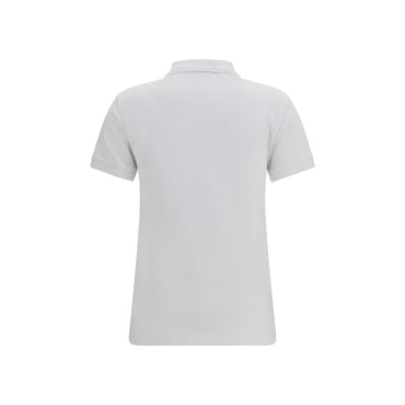 Maison Kitsuné White Cotton Polo Shirt