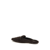 Brunello Cucinelli Brown Fur Ballet Flats