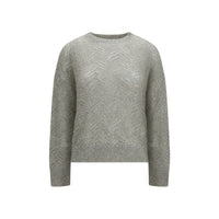 Brunello Cucinelli Gray Linen Sweatshirt