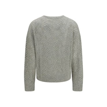 Brunello Cucinelli Gray Linen Sweatshirt