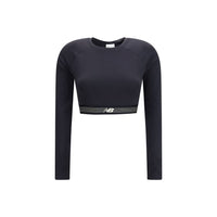 New Balance Black Recycled Polyester Sweatshirt