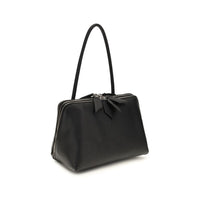 The Attico Black Calf Leather Bos Taurus Shoulder Bag