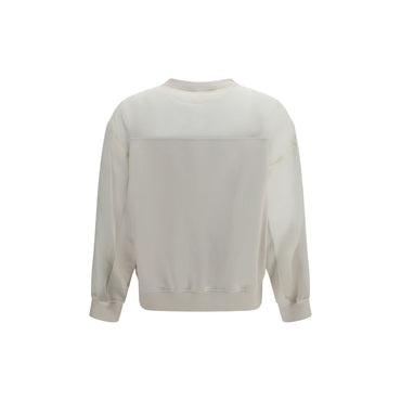 Brunello Cucinelli White Cotton Sweatshirt