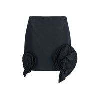 Blumarine Black Polyester Mini Skirt