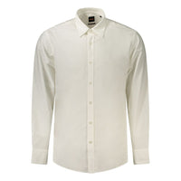 Hugo Boss White Cotton Men's Shirt
