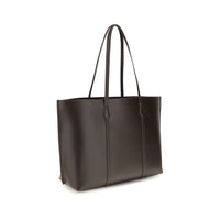 Tory Burch Brown Calf Leather Bos Taurus Handbag