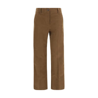 Brunello Cucinelli Brown Cotton Casual Pants