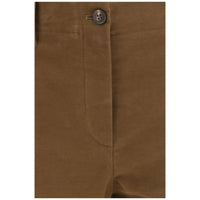 Brunello Cucinelli Brown Cotton Casual Pants