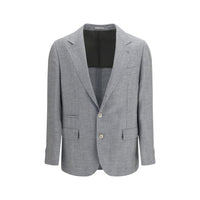 Brunello Cucinelli Gray Wool Oves Aries Blazer