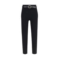 Self-Portrait Black Viscose Leggings
