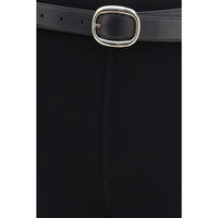 Self-Portrait Black Viscose Leggings