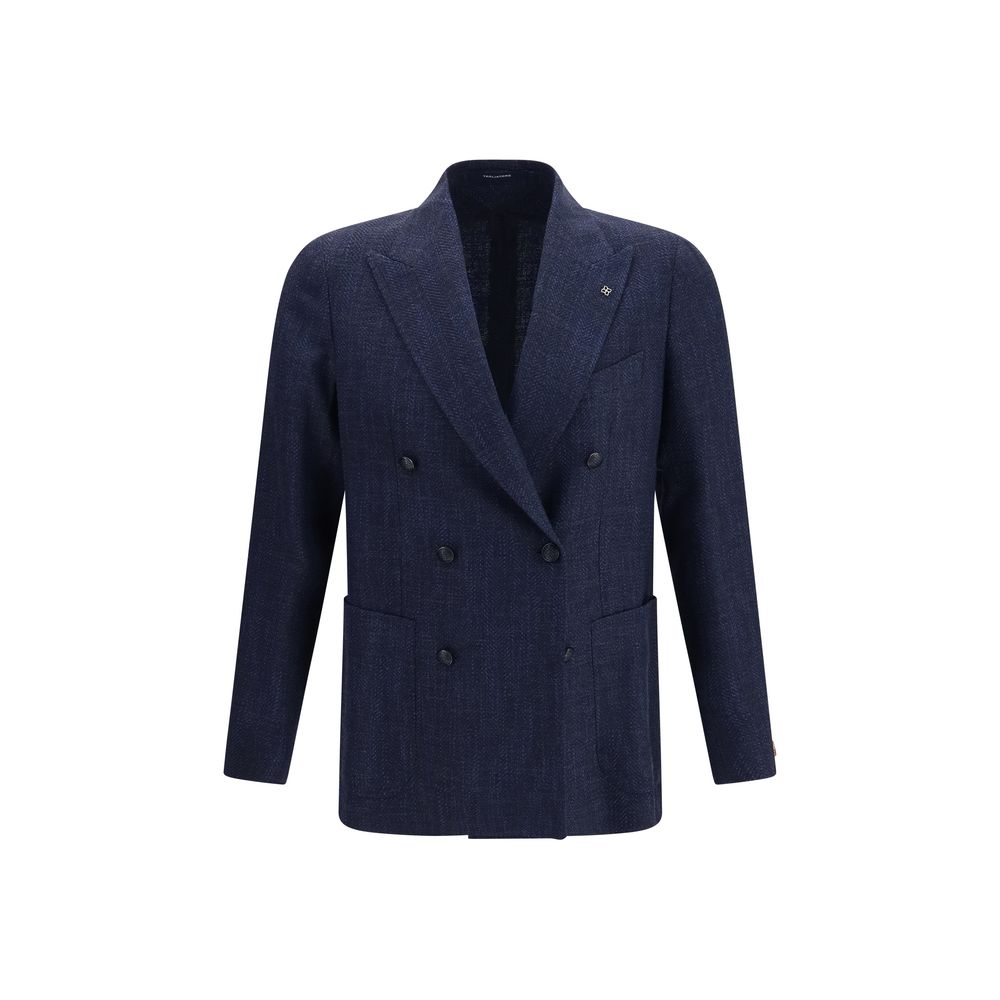 Tagliatore Blue Wool Oves Aries Blazer