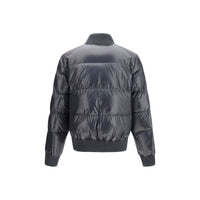 Moose Knuckles Gray Nylon Bomber