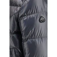 Moose Knuckles Gray Nylon Bomber