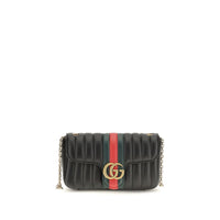 Gucci Black Calf Leather Bos Taurus Shoulder Bag