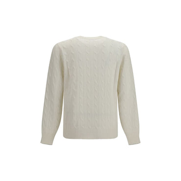 Brunello Cucinelli White Cashmere Sweater