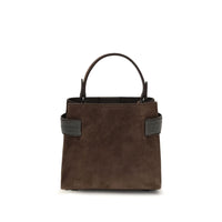 Brunello Cucinelli Brown Calf Leather Bos Taurus Shoulder Bag