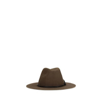 Brunello Cucinelli Brown Eco Fabric Fedora