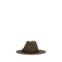 Brunello Cucinelli Brown Eco Fabric Fedora