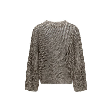 Brunello Cucinelli Beige Silk Sweatshirt