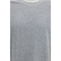 Brunello Cucinelli Gray Cotton T-Shirt
