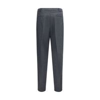 Brunello Cucinelli Gray Wool Oves Aries Dress Pants