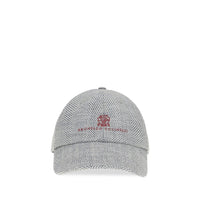 Brunello Cucinelli Gray Wool Oves Aries Cap (Baseball Hat)