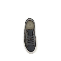 Brunello Cucinelli Gray Suede Leather Low Top Sneakers